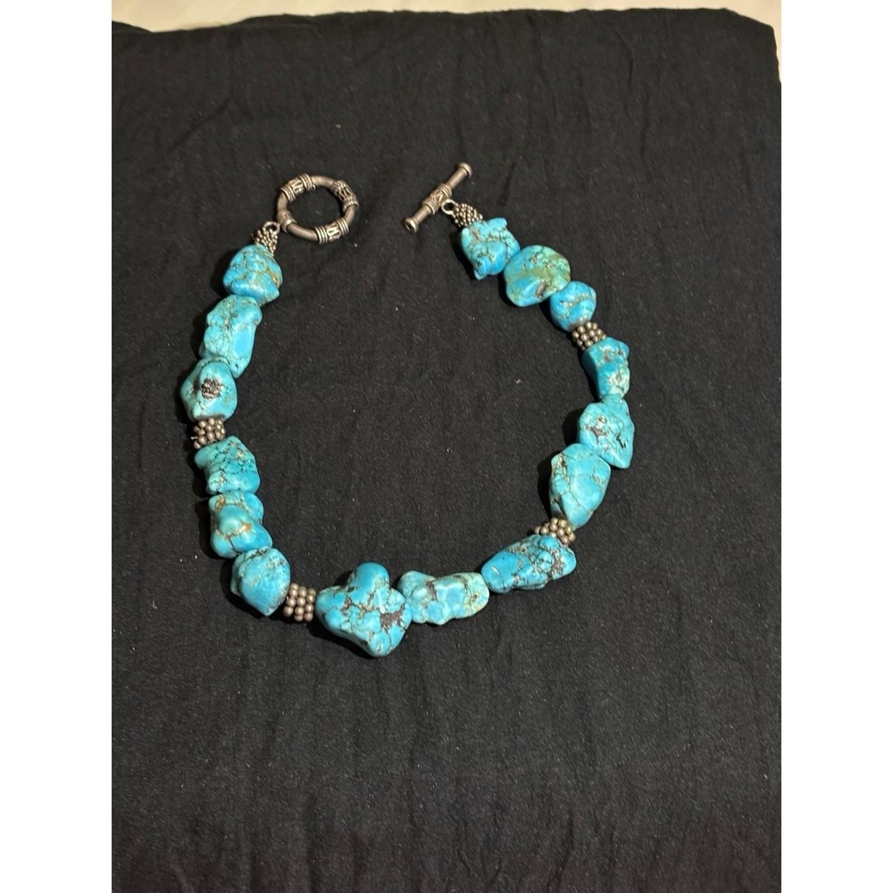 Beautiful Faux Turquoise Necklace Handmade